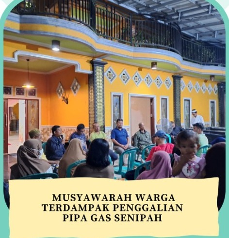 Musyawarah warga terdampak penggalian pipa gas senipah 